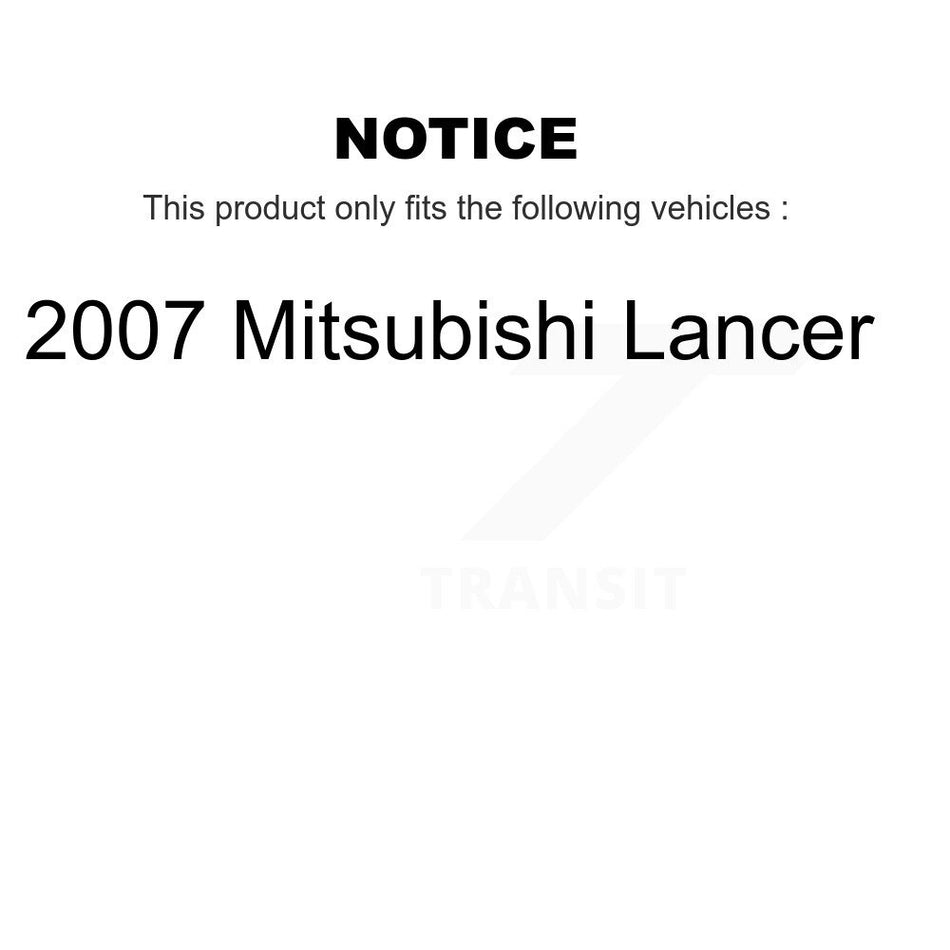 AmeriBRAKES Front Rear Ceramic Disc Brake Pads Kit For 2007 Mitsubishi Lancer KNF-101552