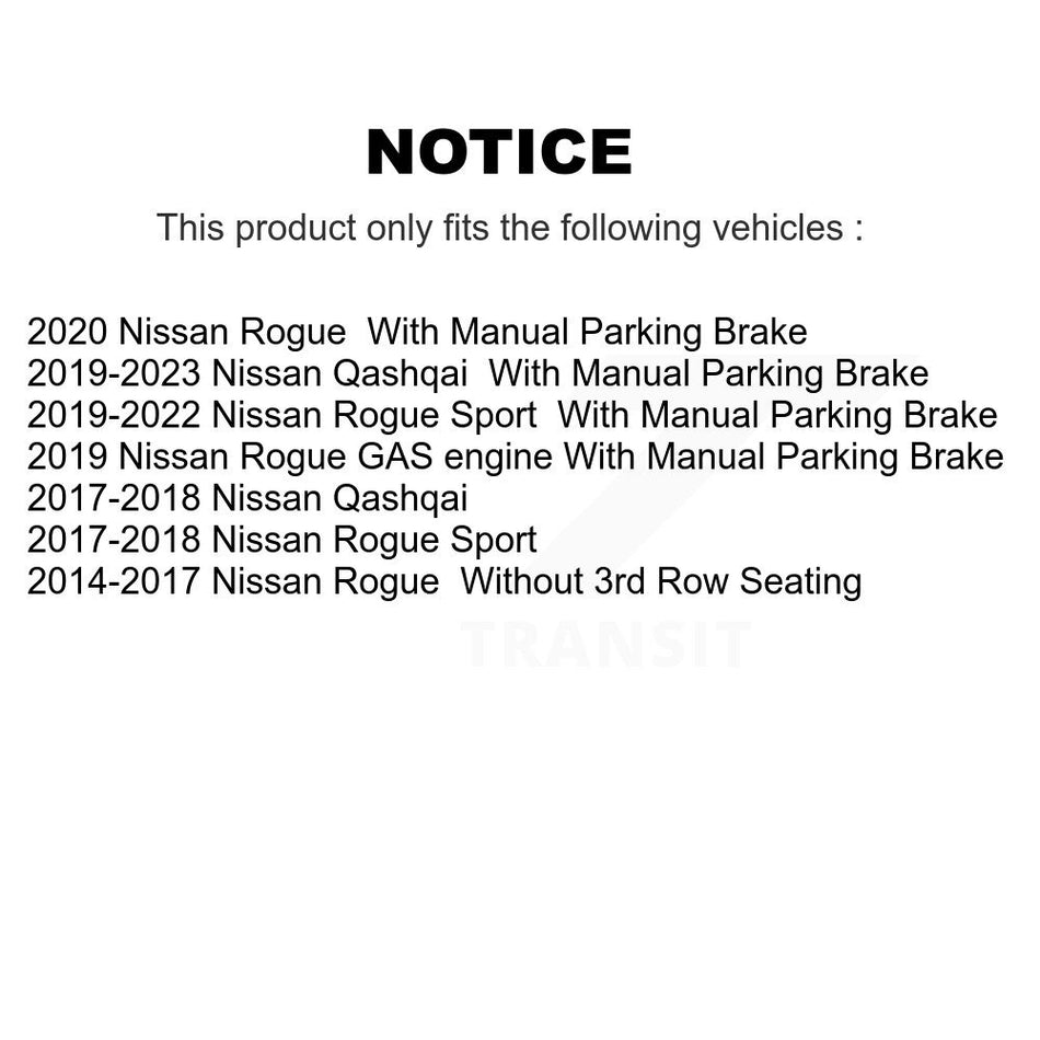 Front Rear Ceramic Disc Brake Pads Kit For Nissan Rogue Sport Qashqai KNF-101558
