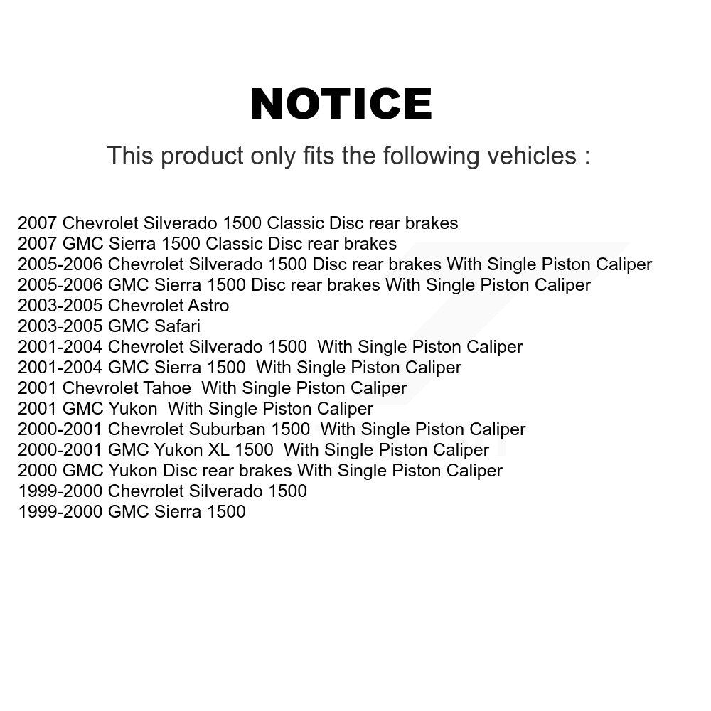 Front Rear Semi-Metallic Disc Brake Pads Kit For Chevrolet GMC Silverado 1500 Sierra XL KNF-101837