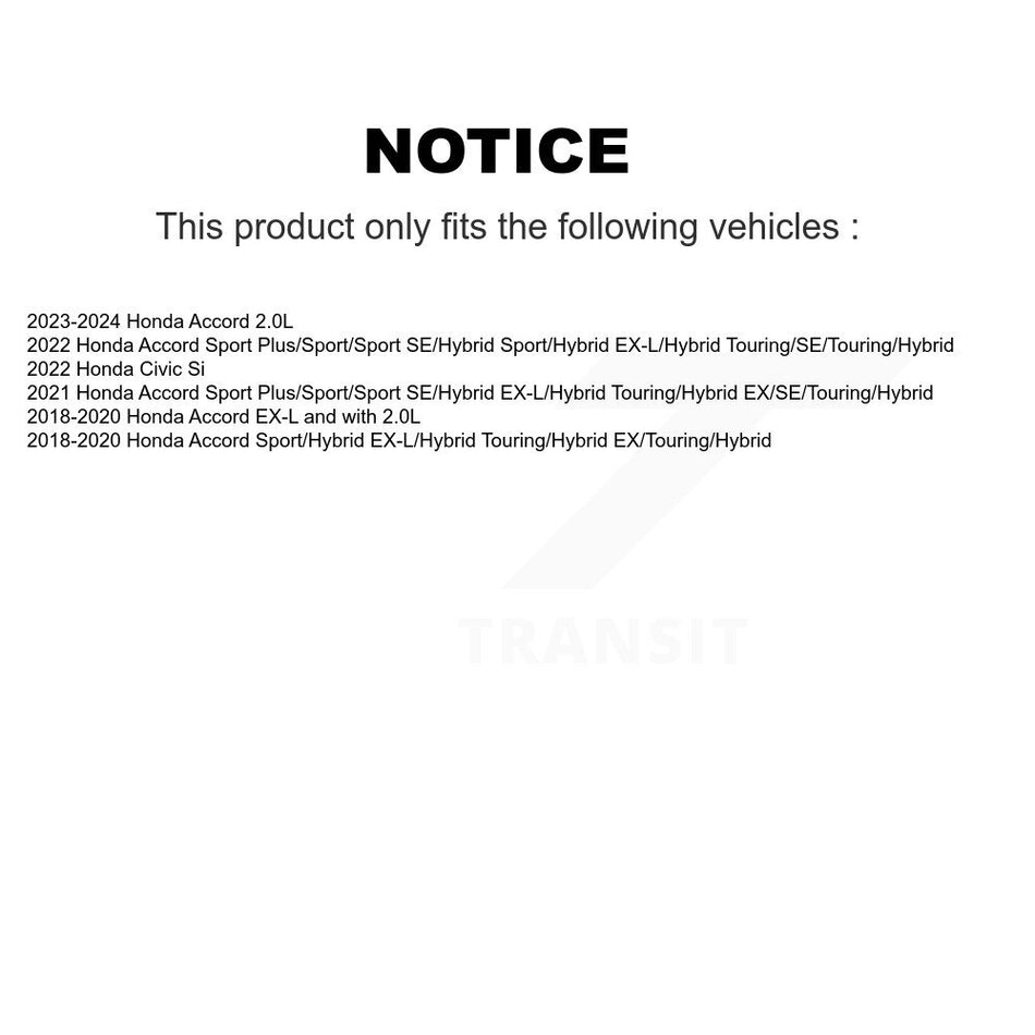 AmeriBRAKES Front Rear Ceramic Disc Brake Pads Kit For Honda Accord Civic KNF-101898