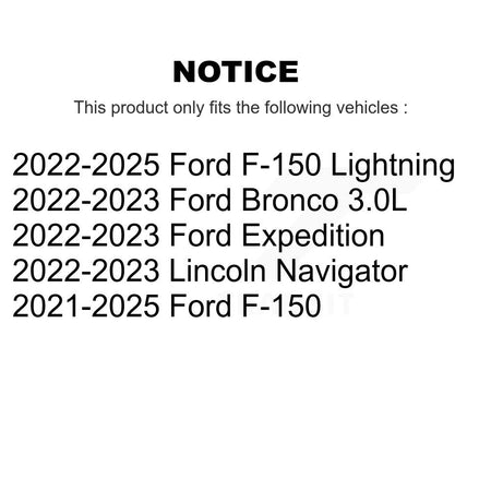 Front Rear Semi-Metallic Disc Brake Pads Kit For Ford F-150 Lightning Bronco Expedition KNF-101968