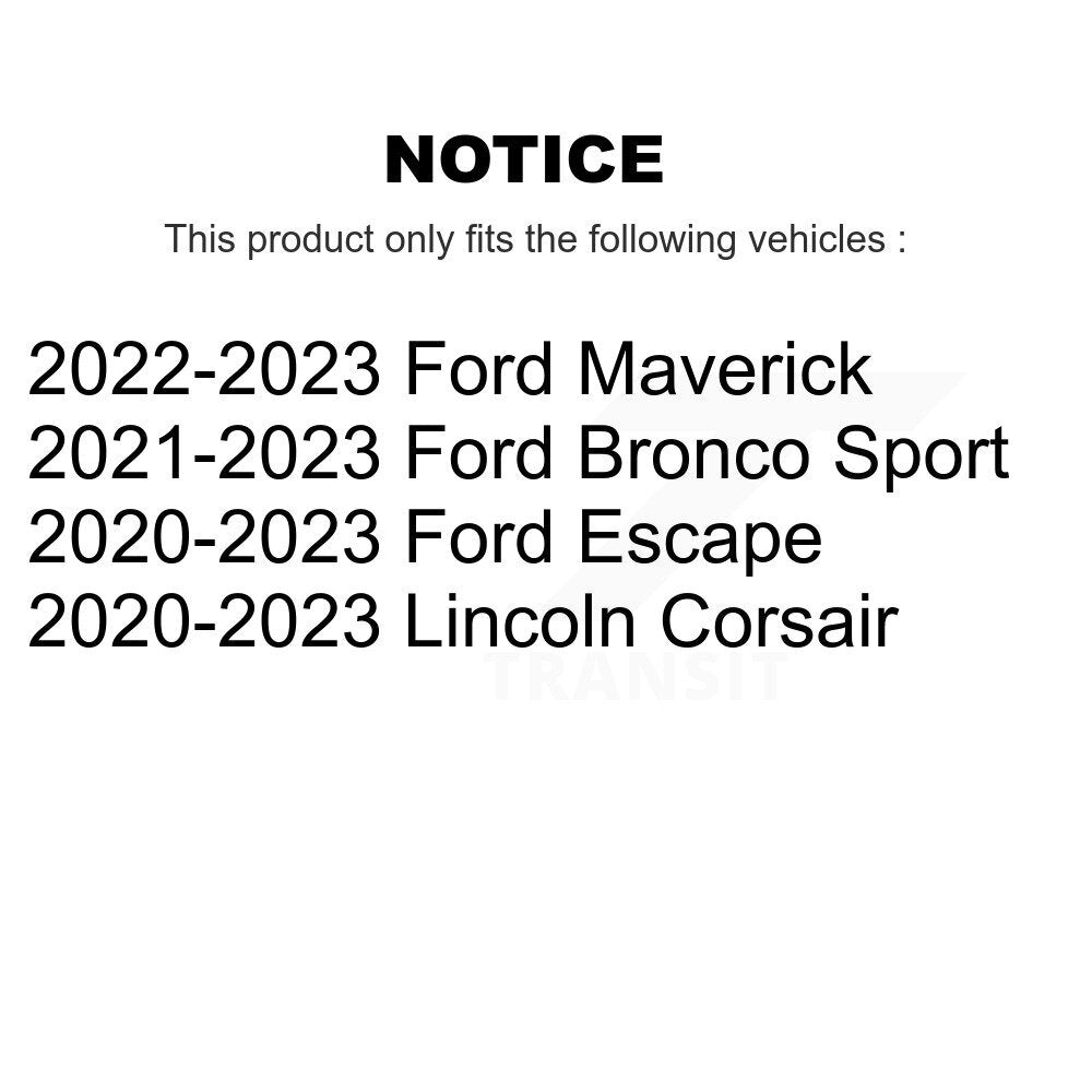 Front Rear Ceramic Disc Brake Pads Kit For Ford Escape Bronco Sport Maverick Lincoln KNF-101992