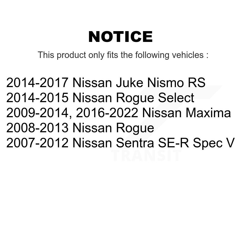 Front Rear Ceramic Disc Brake Pads Kit For Nissan Rogue Sentra Maxima Juke Select KNF-102007