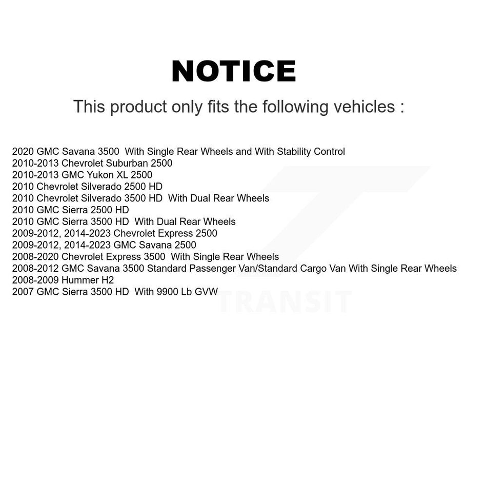 Rear Parking Brake Shoe Hardware Kit For GMC Chevrolet Savana 2500 Express 3500 Silverado KNH-100005