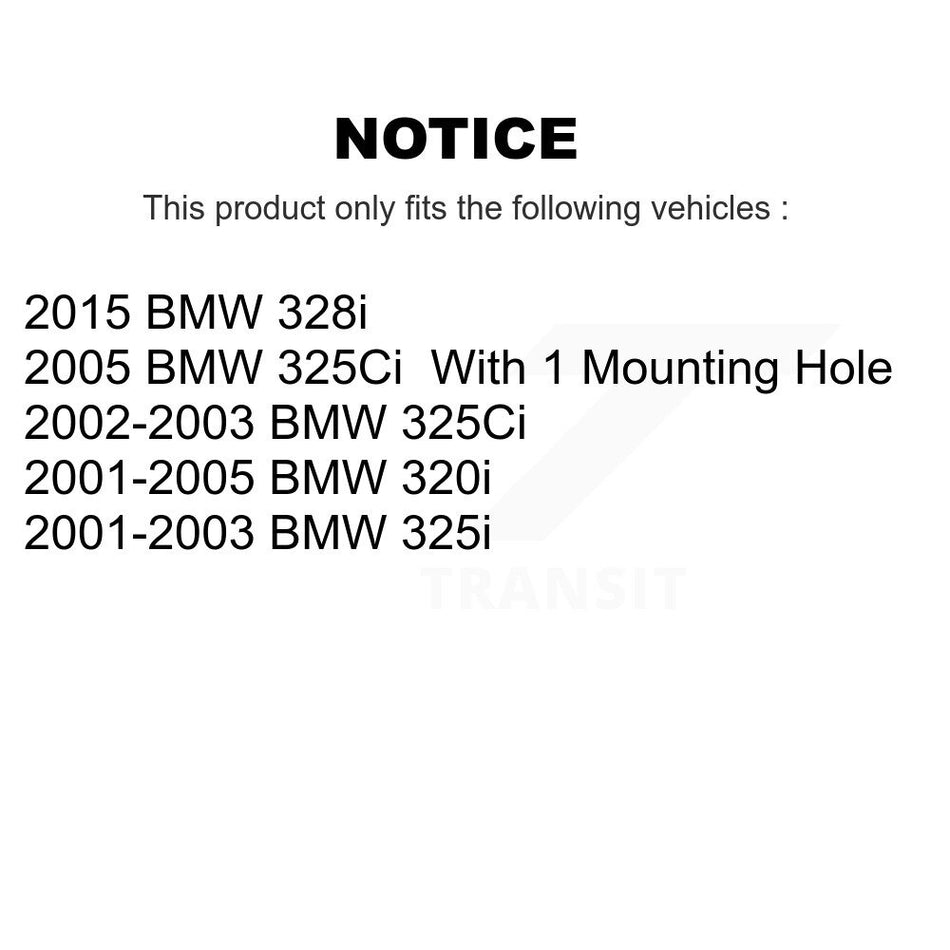 Rear Parking Brake Shoes With Hardware Kit For BMW 325i 320i 325Ci 328i KNH-100016