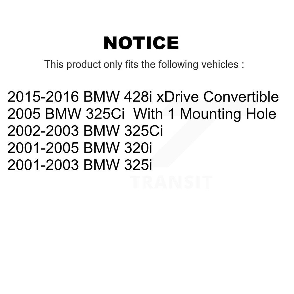 Rear Parking Brake Shoes With Hardware Kit For BMW 325i 320i 325Ci 328i KNH-100016