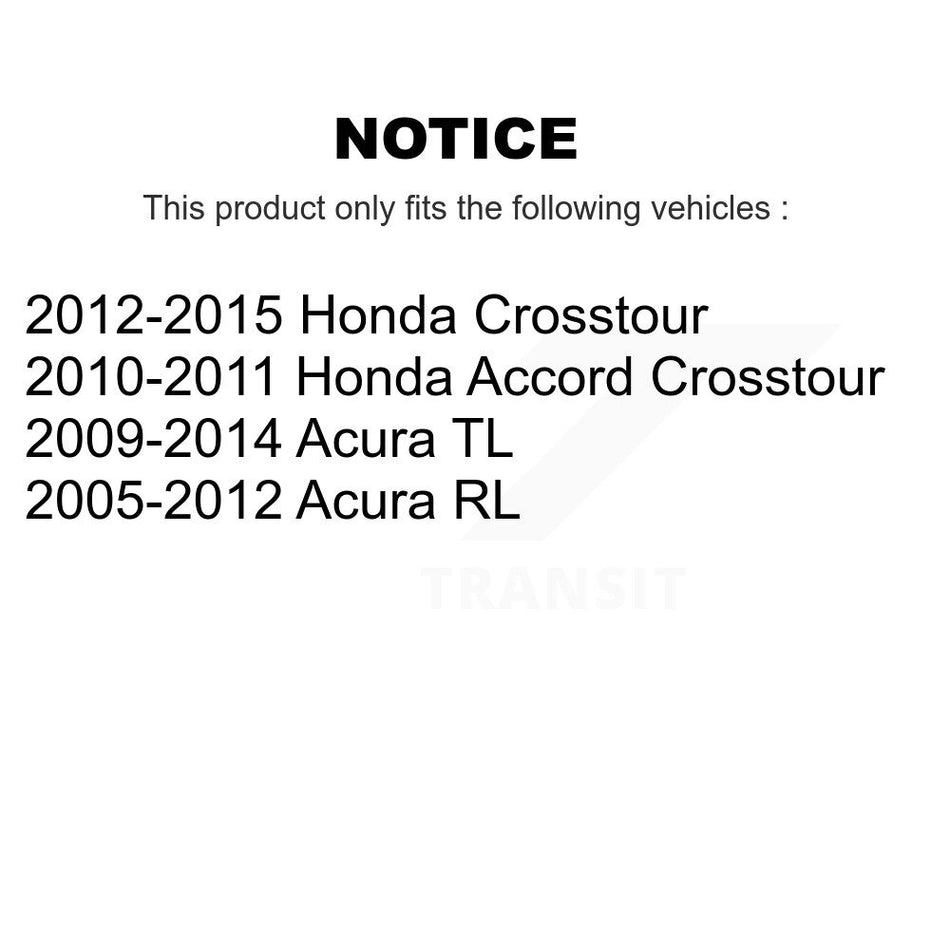 Rear Parking Brake Shoes With Hardware Kit For Acura TL Honda Accord Crosstour RL KNH-100019