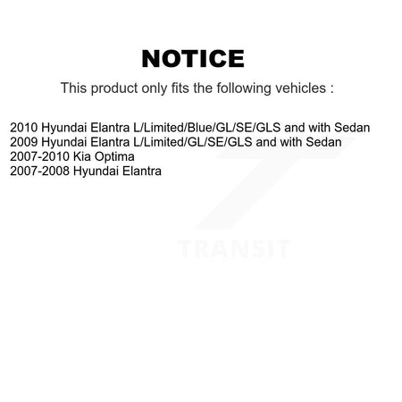 Rear Parking Brake Shoes With Hardware Kit For Hyundai Elantra Kia Optima KNH-100042