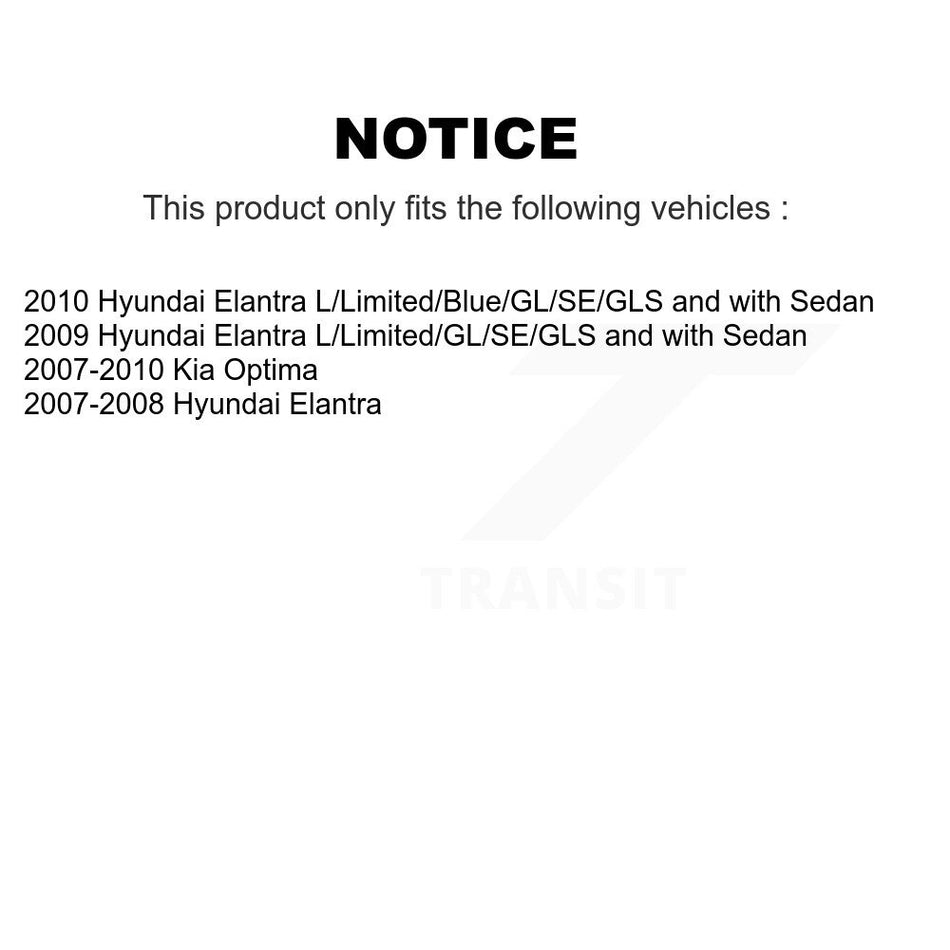 Rear Parking Brake Shoes With Hardware Kit For Hyundai Elantra Kia Optima KNH-100042