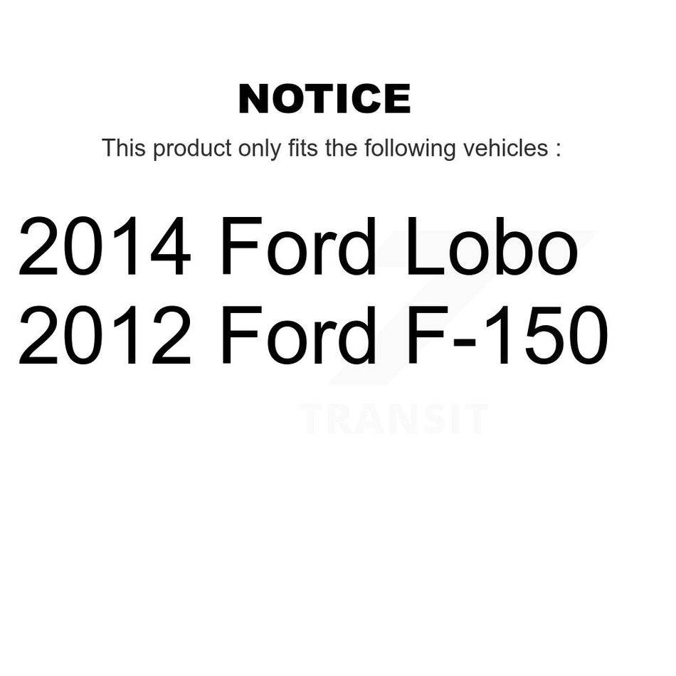 Rear Parking Brake Shoes With Hardware Kit For Ford F-150 Lobo KNH-100049