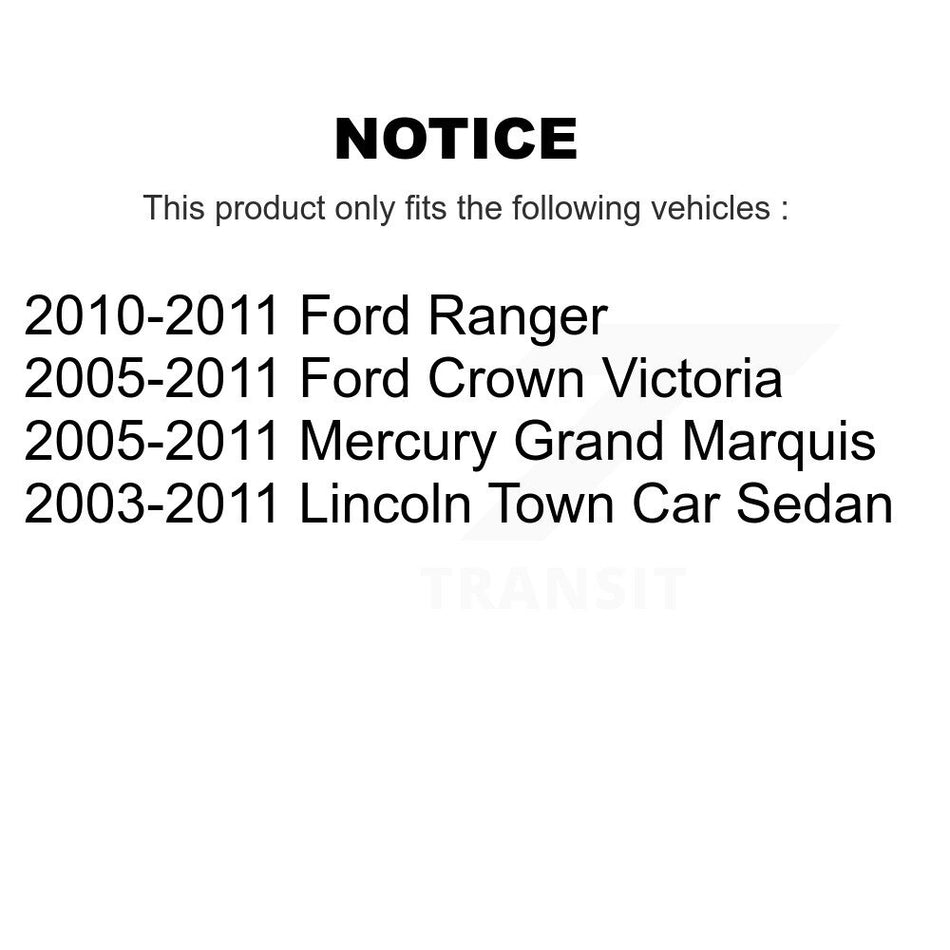 Rear Parking Brake Shoe With Hardware Kit For Ford Ranger Lincoln Town Car Crown Victoria KNH-100052