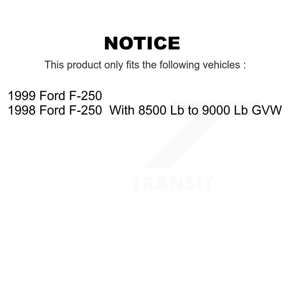 Rear Parking Brake Shoes With Hardware Kit For Ford F-250 KNH-100054