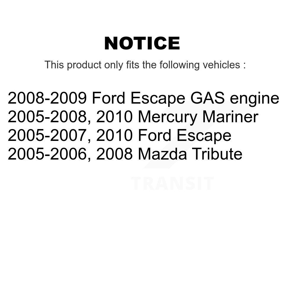 Rear Parking Brake Shoes With Hardware Kit For Ford Escape Mazda Tribute Mercury Mariner KNH-100063