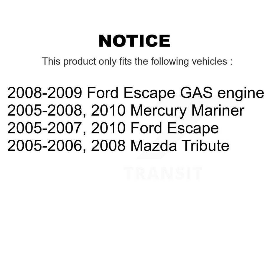 Rear Parking Brake Shoes With Hardware Kit For Ford Escape Mazda Tribute Mercury Mariner KNH-100063