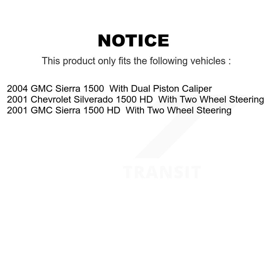 Rear Parking Brake Shoe Hardware Kit For Chevrolet GMC Silverado 1500 HD Suburban 2500 XL KNH-100082