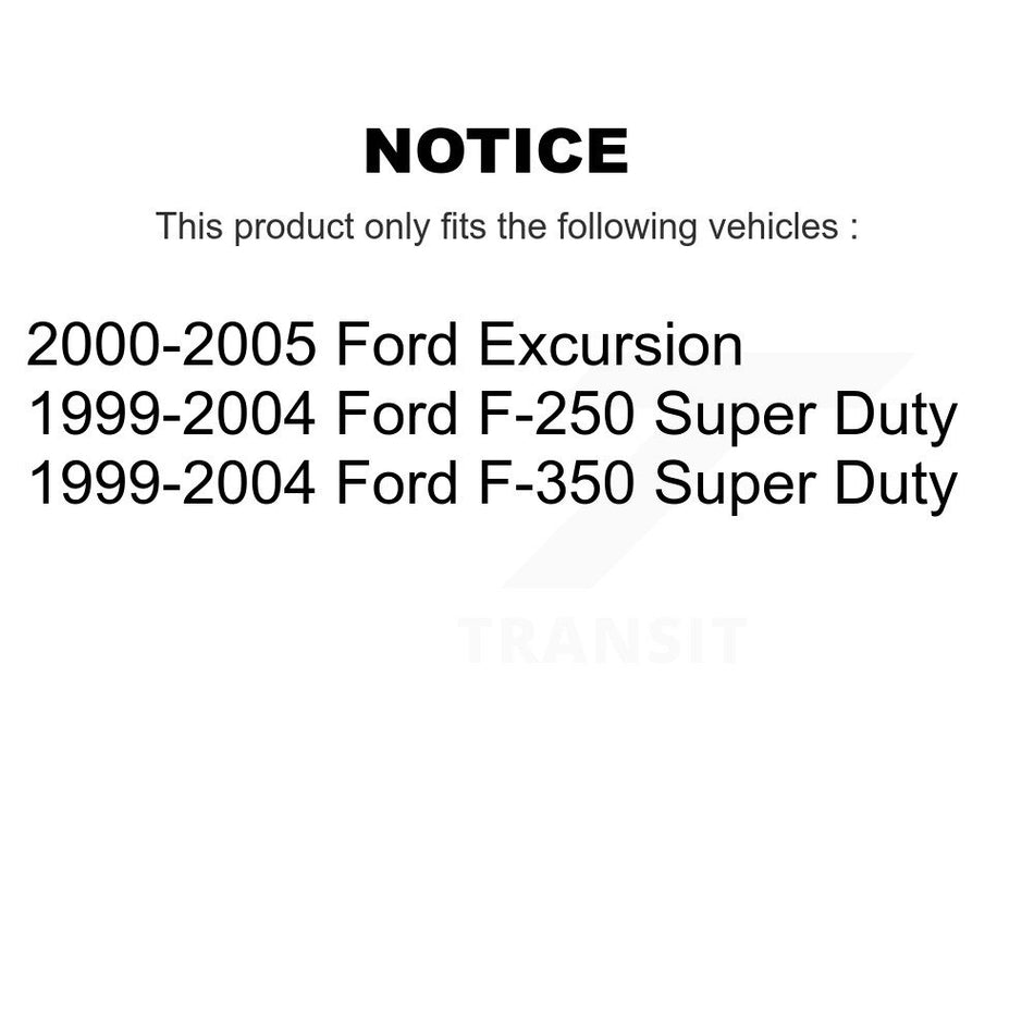 Rear Parking Brake Shoes With Hardware Kit For Ford F-350 Super Duty F-250 Excursion KNH-100086