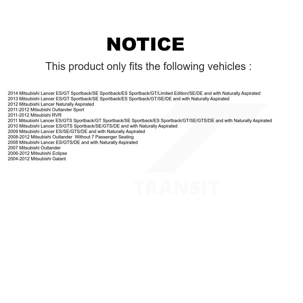 Rear Parking Brake Shoes & Hardware Kit For Mitsubishi Lancer Outlander Eclipse Sport RVR KNH-100089