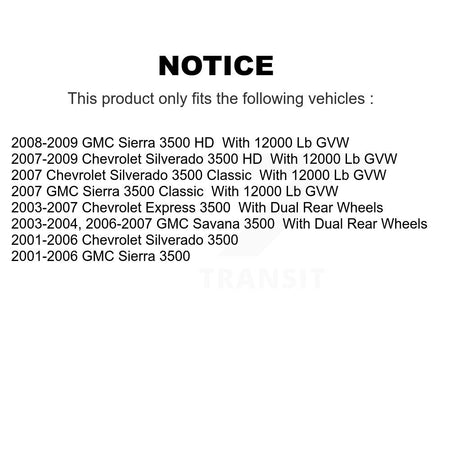 Rear Parking Brake Shoe & Hardware Kit For Chevrolet GMC Express 3500 Sierra Silverado HD KNH-100101