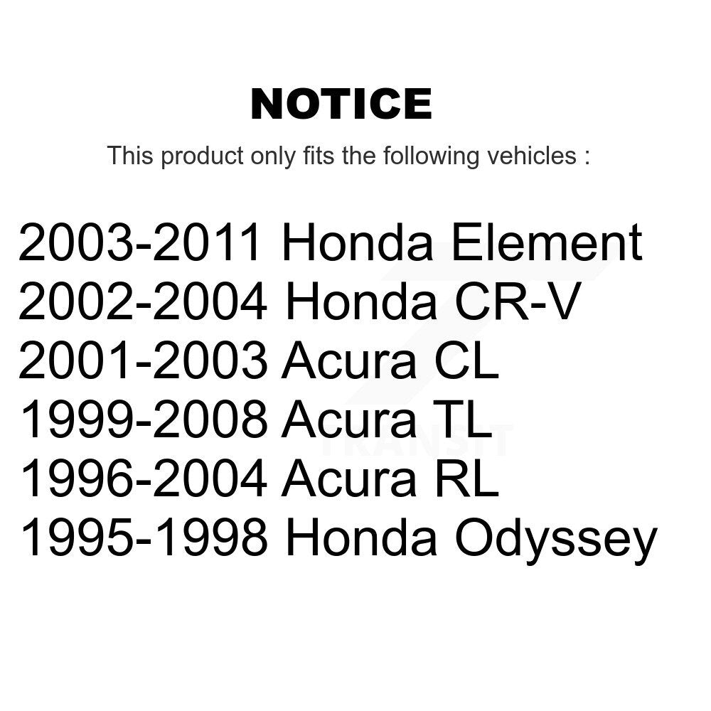 Rear Parking Brake Shoes With Hardware Kit For Honda CR-V Acura TL Element CL RL Odyssey KNH-100104