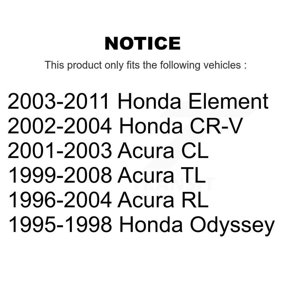 Rear Parking Brake Shoes With Hardware Kit For Honda CR-V Acura TL Element CL RL Odyssey KNH-100104
