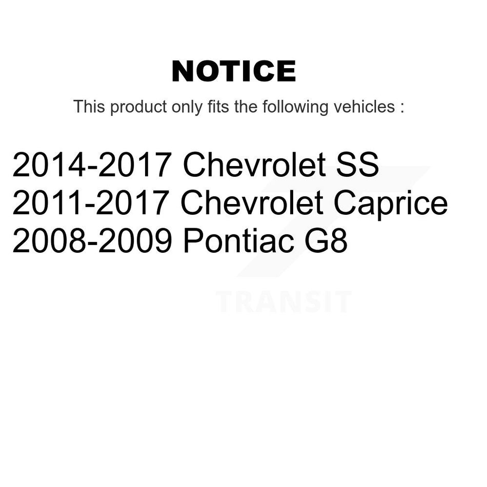 Rear Parking Brake Shoes With Hardware Kit For Pontiac G8 Chevrolet SS Caprice KNH-100112