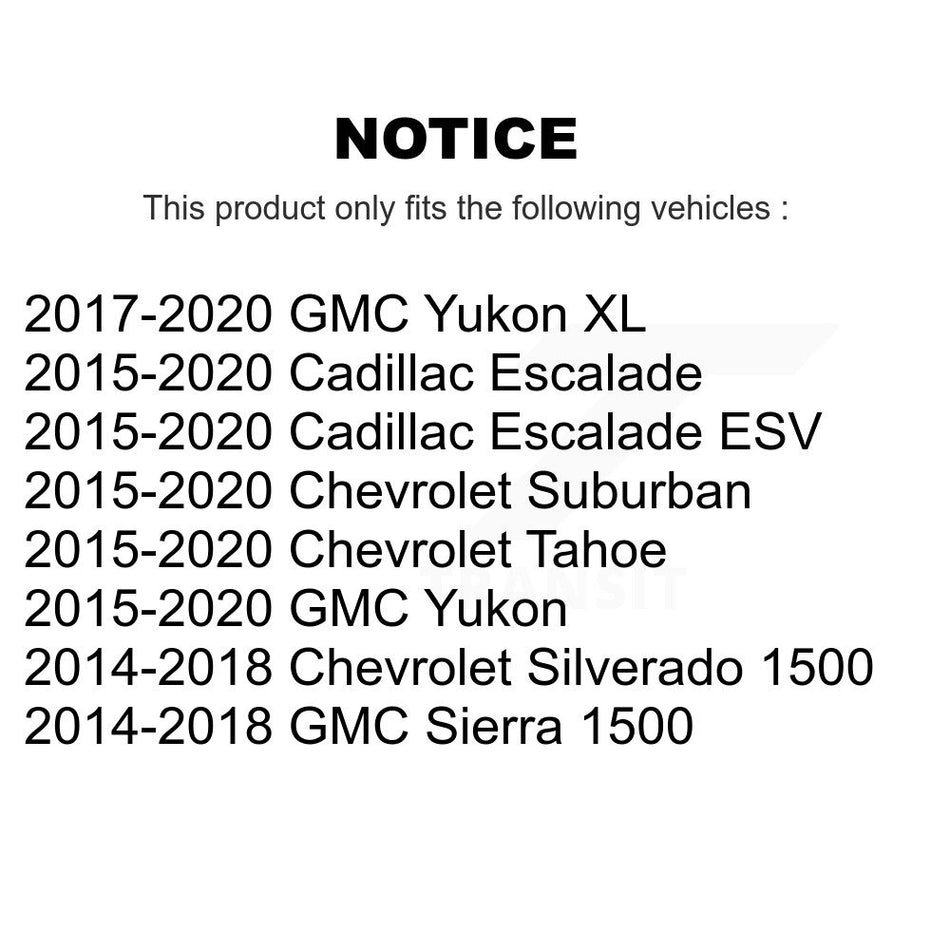 Rear Parking Brake Shoes Hardware Kit For GMC Chevrolet Sierra 1500 Silverado Tahoe Yukon KNH-100114