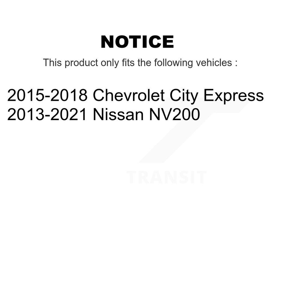 Rear Drum Brake Shoes With Hardware Kit For Nissan NV200 Chevrolet City Express KNH-100119