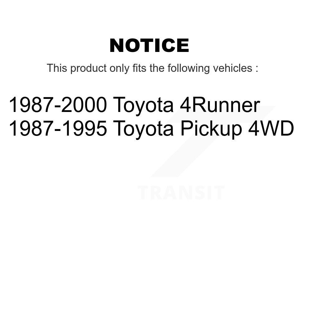 Rear Drum Brake Shoes With Hardware Kit For Toyota 4Runner Pickup KNH-100127