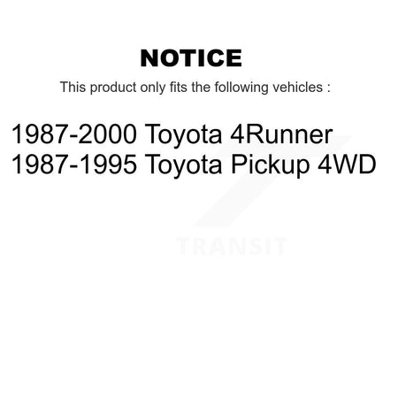 Rear Drum Brake Shoes With Hardware Kit For Toyota 4Runner Pickup KNH-100127