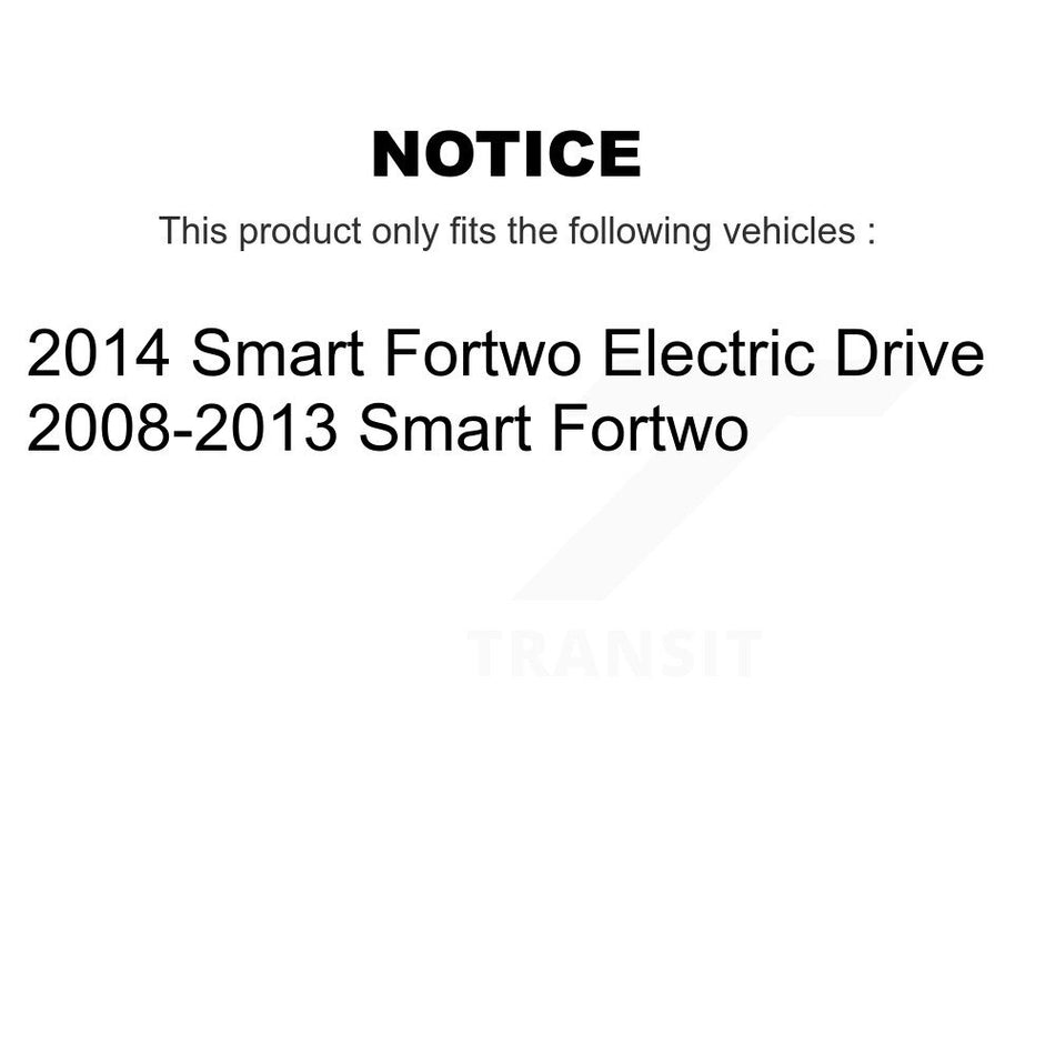 Rear Drum Brake Shoes With Hardware Kit For Smart Fortwo KNH-100135