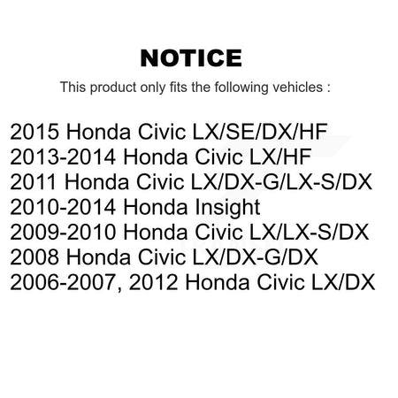 Rear Drum Brake Shoes With Hardware Kit For Honda Civic Insight KNH-100141