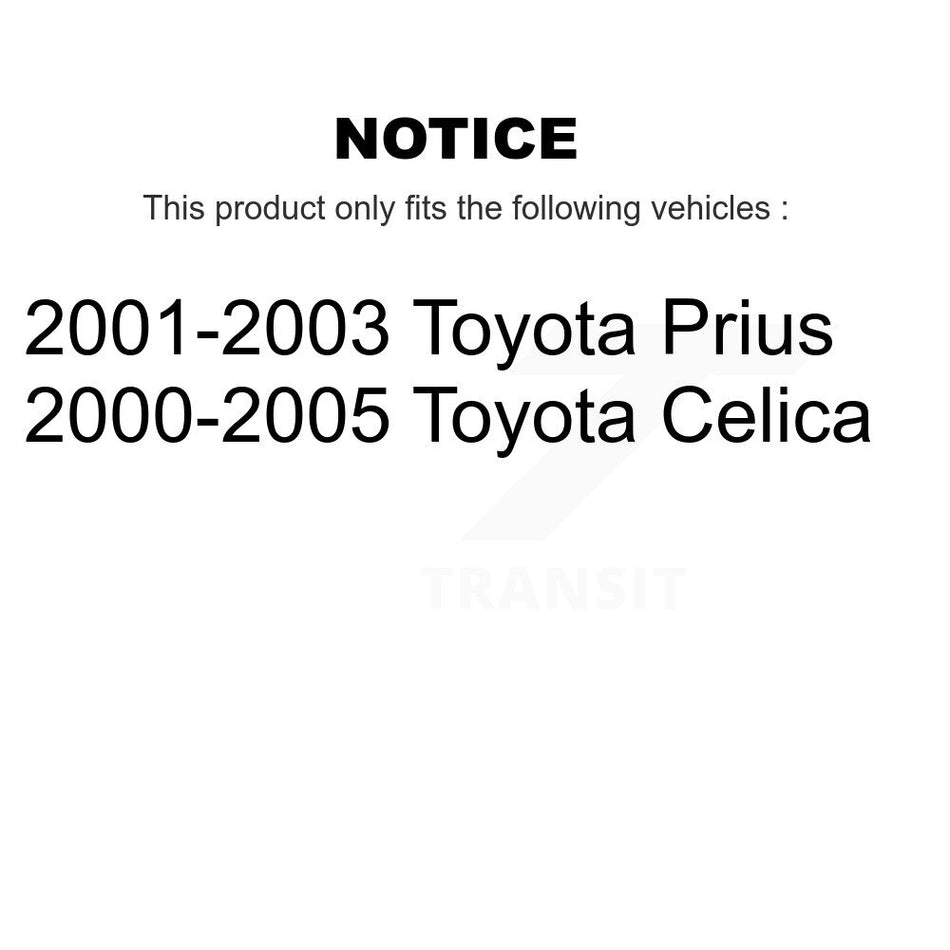 Rear Drum Brake Shoes With Hardware Kit For Toyota Celica Prius KNH-100149