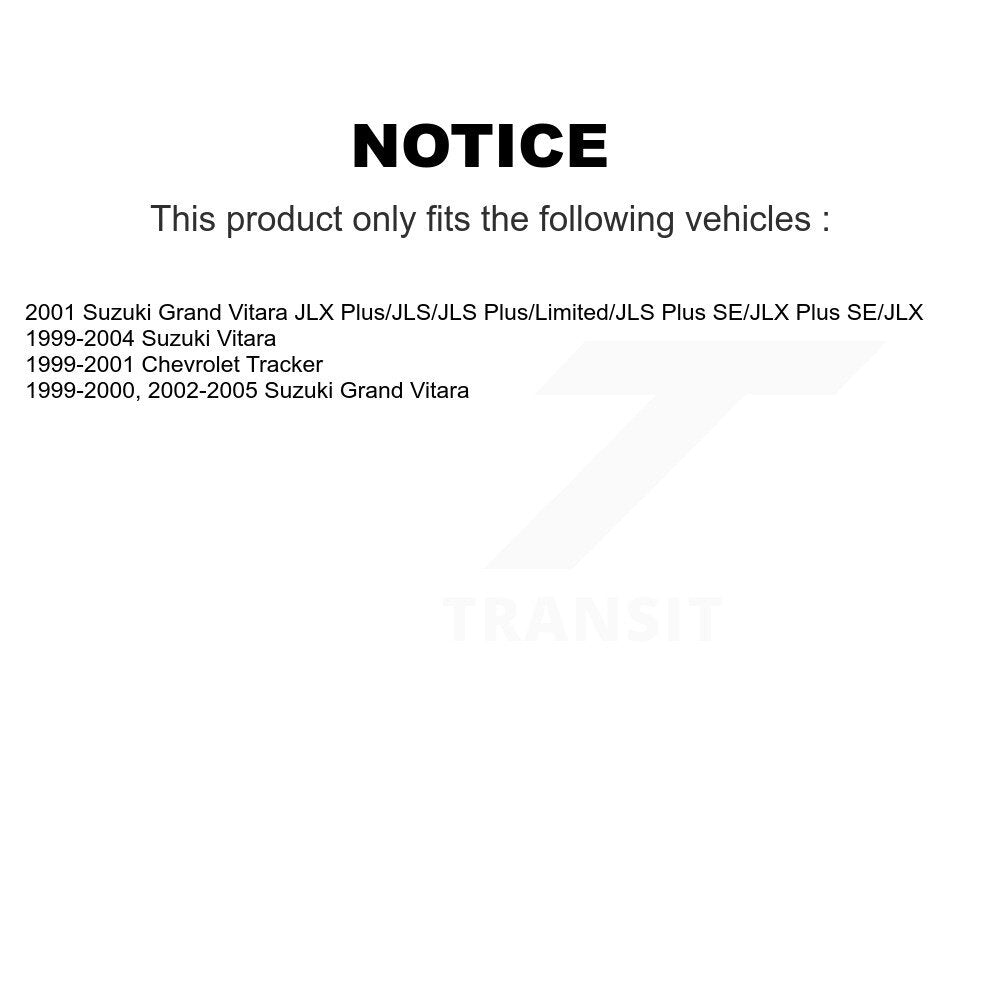 Rear Drum Brake Shoes With Hardware Kit For Suzuki Grand Vitara Chevrolet Tracker KNH-100155