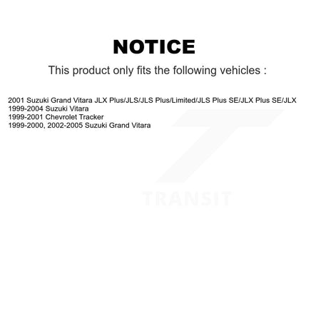 Rear Drum Brake Shoes With Hardware Kit For Suzuki Grand Vitara Chevrolet Tracker KNH-100155