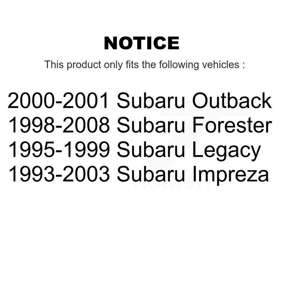 Rear Drum Brake Shoes With Hardware Kit For Subaru Forester Impreza Legacy Outback KNH-100199