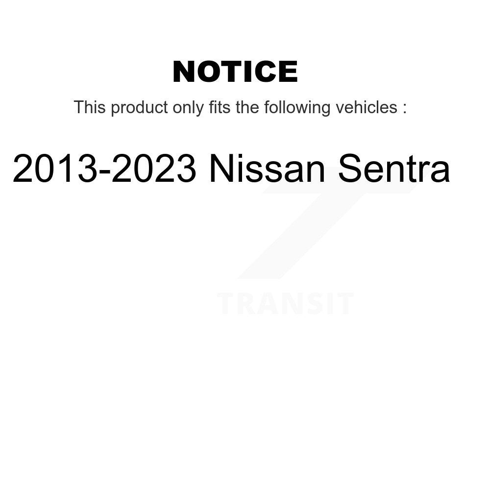 Rear Drum Brake Shoes With Hardware Kit For 2013-2023 Nissan Sentra KNH-100212