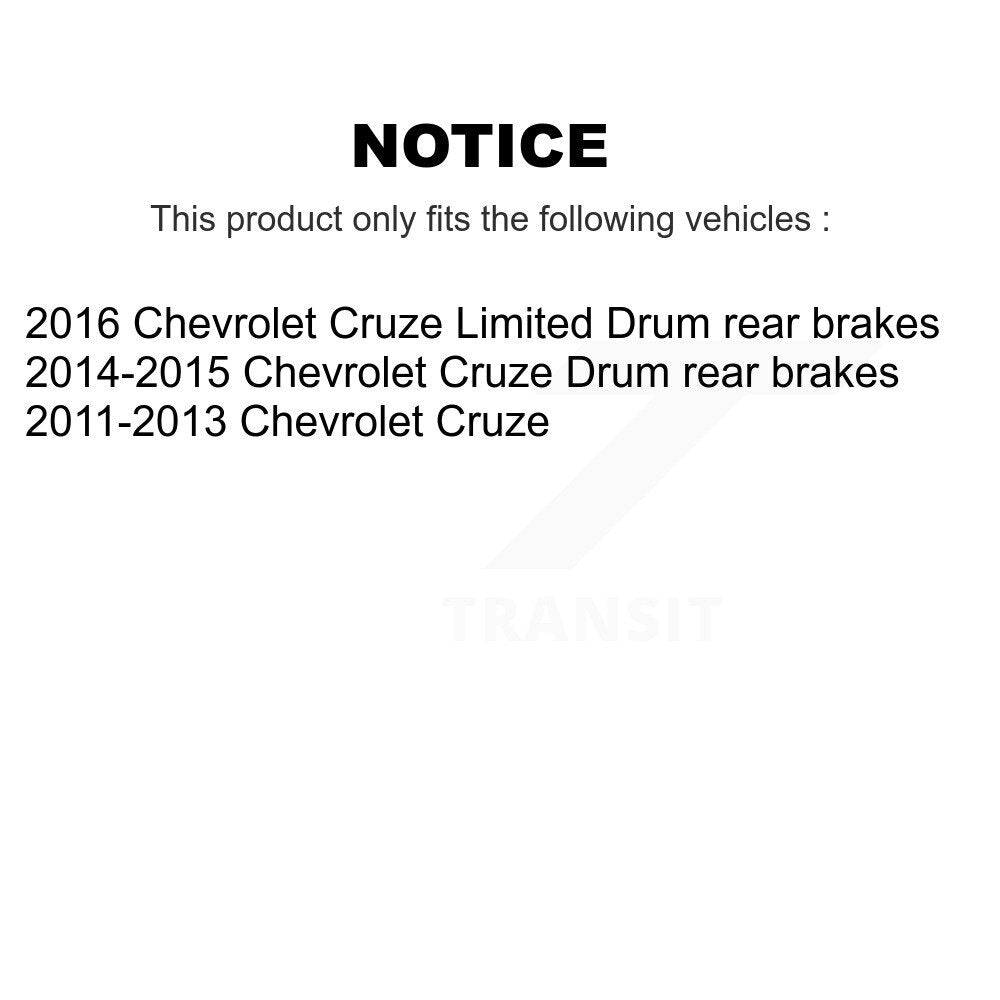 Rear Drum Brake Shoes With Hardware Kit For Chevrolet Cruze Limited KNH-100215