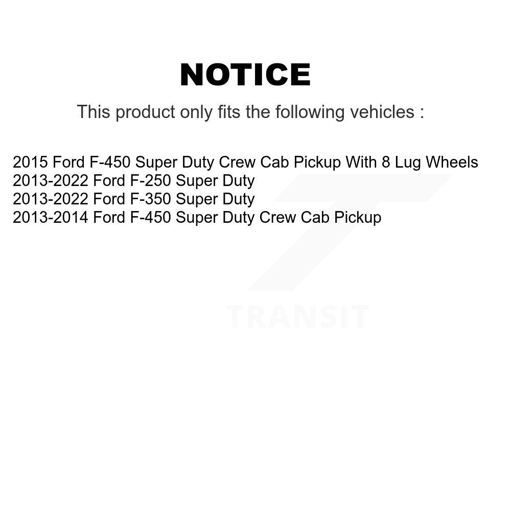Rear Parking Brake Shoes With Hardware Kit For Ford F-350 Super Duty F-250 F-450 KNH-100223