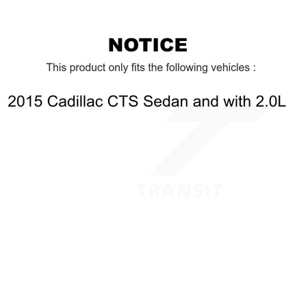 Rear Parking Brake Shoes With Hardware Kit For 2015 Cadillac CTS Sedan with 2.0L KNH-100225