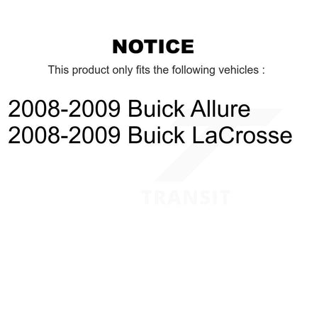 Rear Parking Brake Shoes With Hardware Kit For 2008-2009 Buick LaCrosse Allure KNH-100230