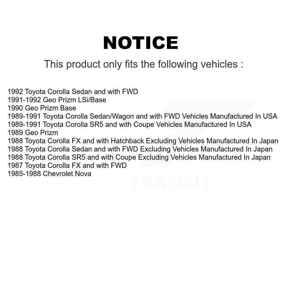 Front Ceramic Disc Brake Pads And Rear Drum Shoes Kit For Toyota Corolla Chevrolet Nova KNN-100002