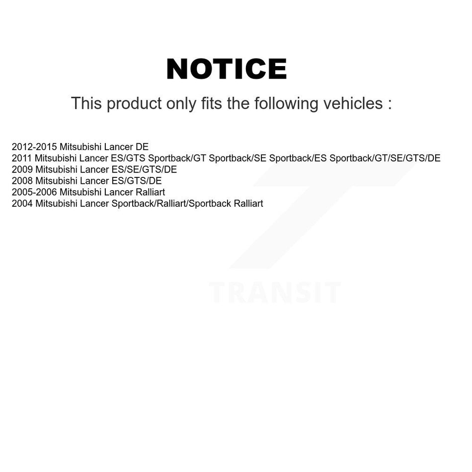 Front Ceramic Disc Brake Pads And Rear Drum Shoes Kit For Mitsubishi Lancer KNN-100019