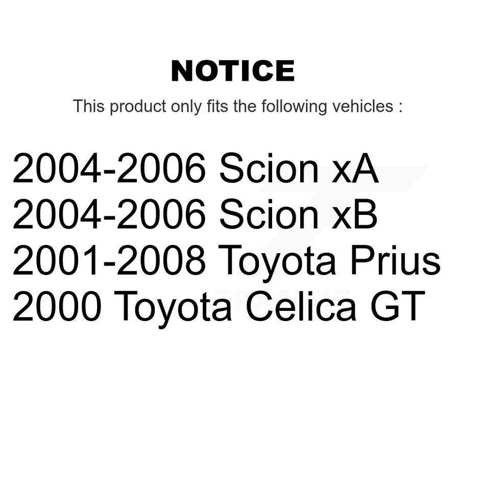 Front Ceramic Disc Brake Pads And Rear Drum Shoes Kit For Toyota Prius Celica Scion xB xA KNN-100041