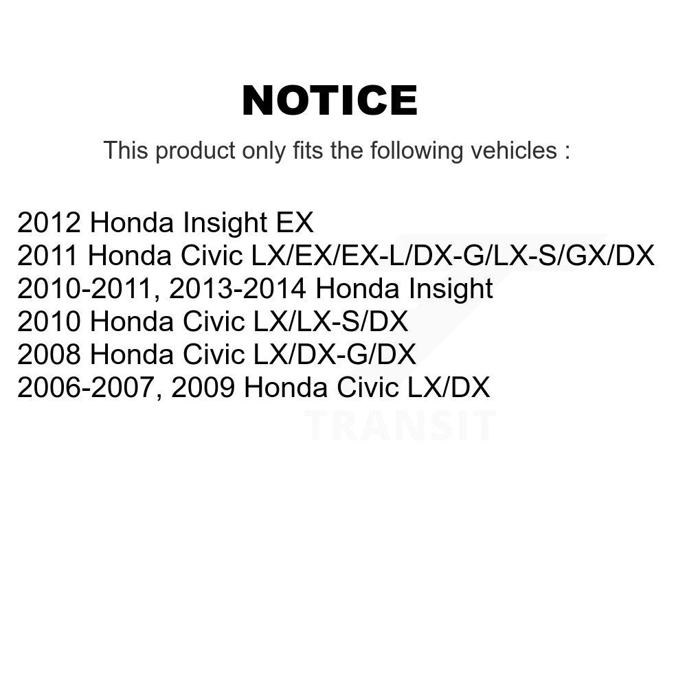 Front Ceramic Disc Brake Pads And Rear Drum Shoes Kit For Honda Civic Insight KNN-100045