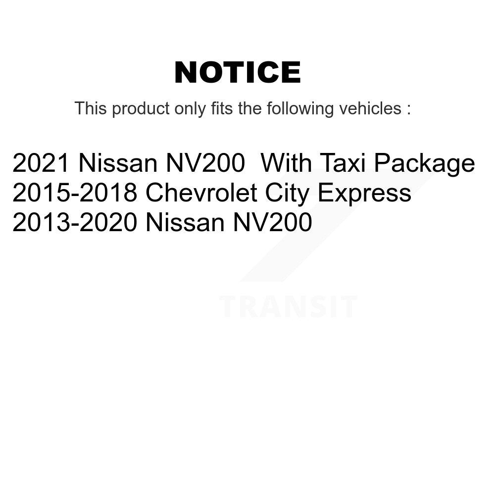 Front Ceramic Disc Brake Pads And Rear Drum Shoes Kit For Nissan NV200 Chevrolet City KNN-100049