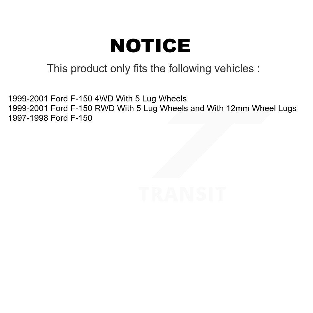 Front Ceramic Disc Brake Pads And Rear Drum Shoes Kit For Ford F-150 KNN-100077