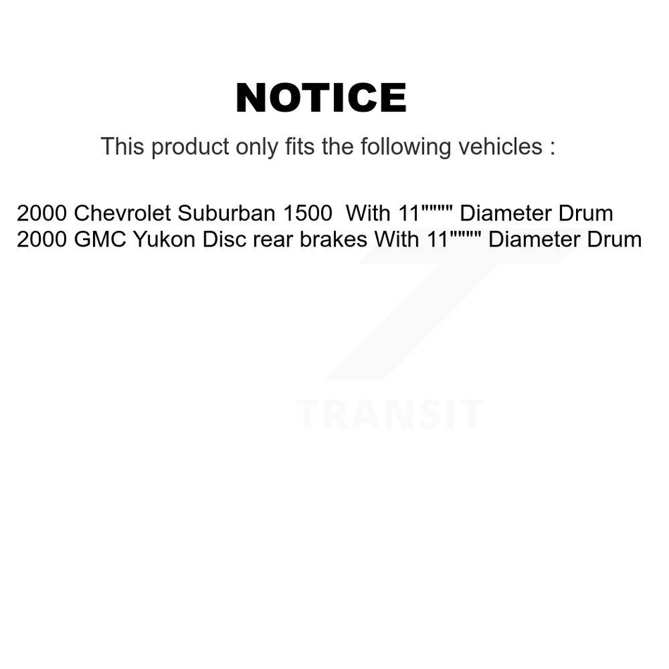 Front Semi-Metallic Disc Brake Pads And Rear Drum Shoes Kit For GMC Yukon KNN-100087