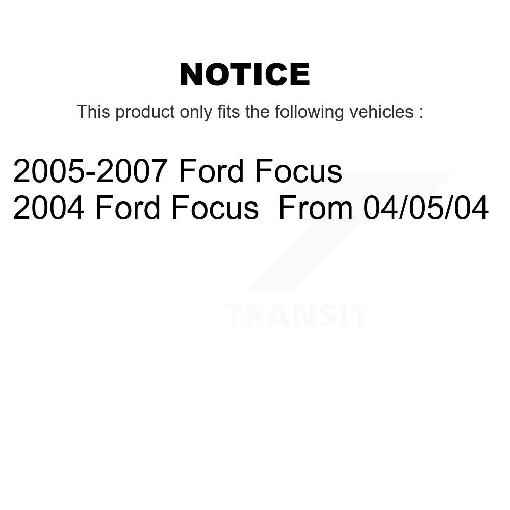 Front Ceramic Disc Brake Pads And Rear Drum Shoes Kit For Ford Focus KNN-100100