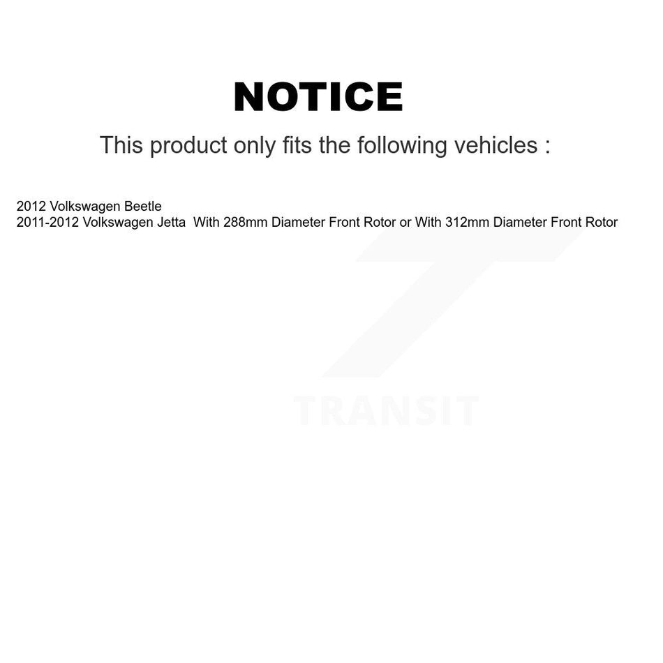 Front Semi-Metallic Disc Brake Pads And Rear Drum Shoes Kit For Volkswagen Jetta Beetle KNN-100117