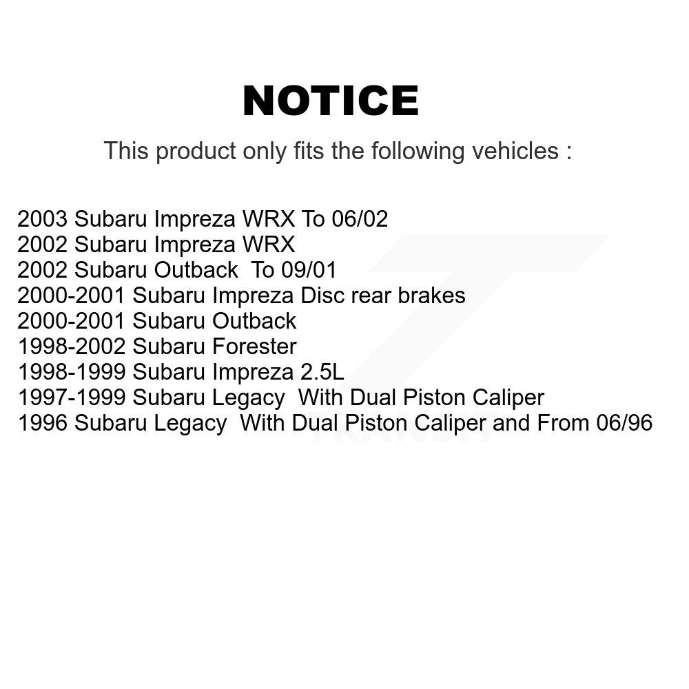 Front Ceramic Disc Brake Pads And Rear Drum Shoes Kit For Subaru Impreza Forester Outback KNN-100152